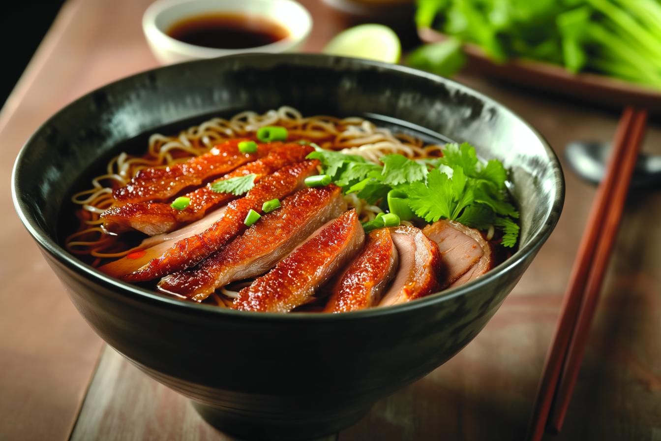 AI midjourney created duck noodles