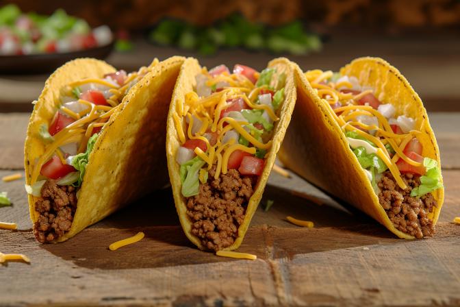AI midjourney created tacos mexican food